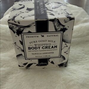 Beekman 1802 Pure Goat Milk Whipped Body Cream - Black and White